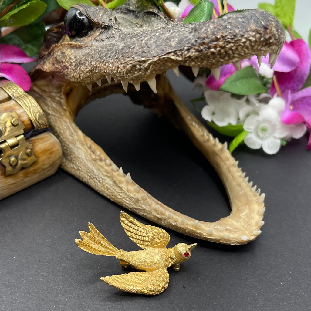 J Jonette Swallow Brooch Vintage 24$